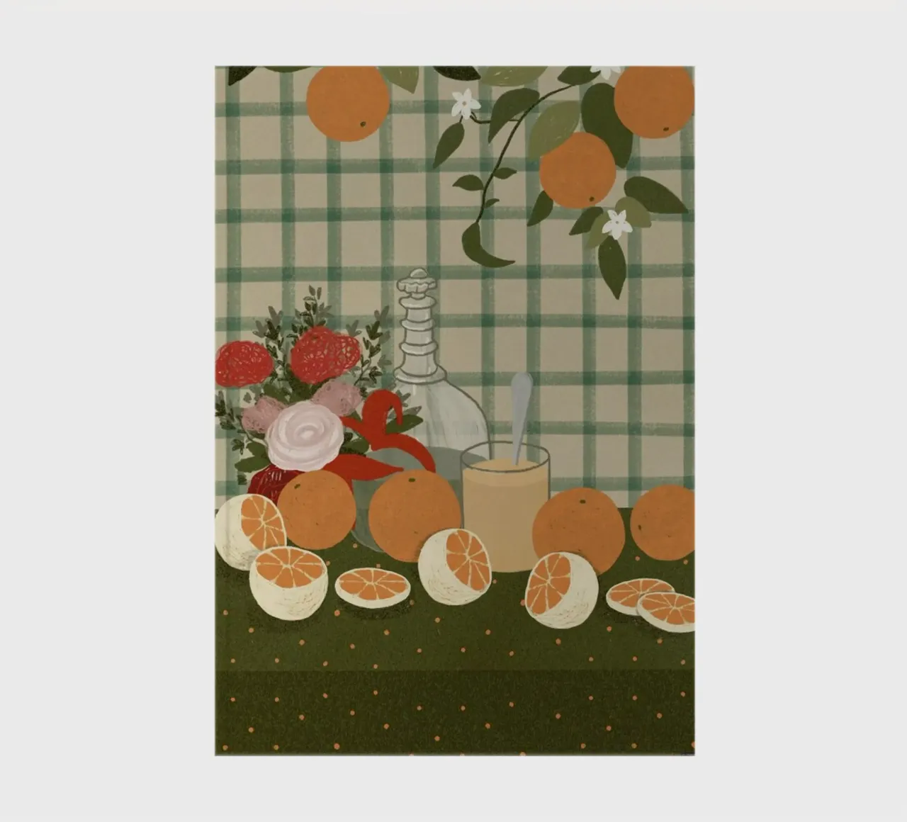 Still Life With Oranges notebook by Be Mart