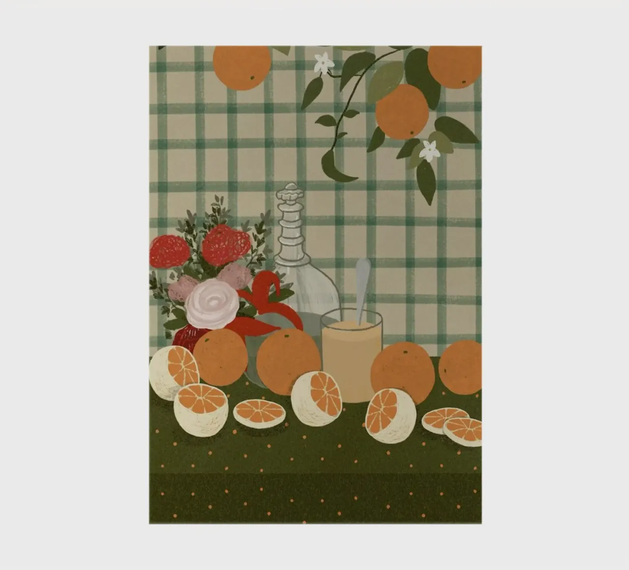Still Life With Oranges notebook by Be Mart