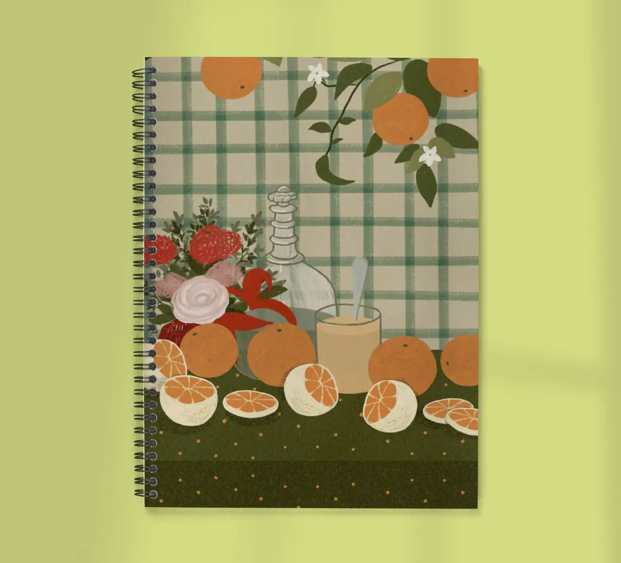 Still Life With Oranges spiral notebook by Be Mart