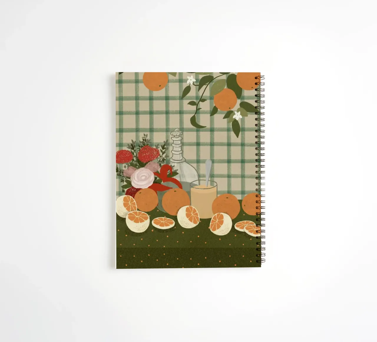 Still Life With Oranges spiral notebook by Be Mart