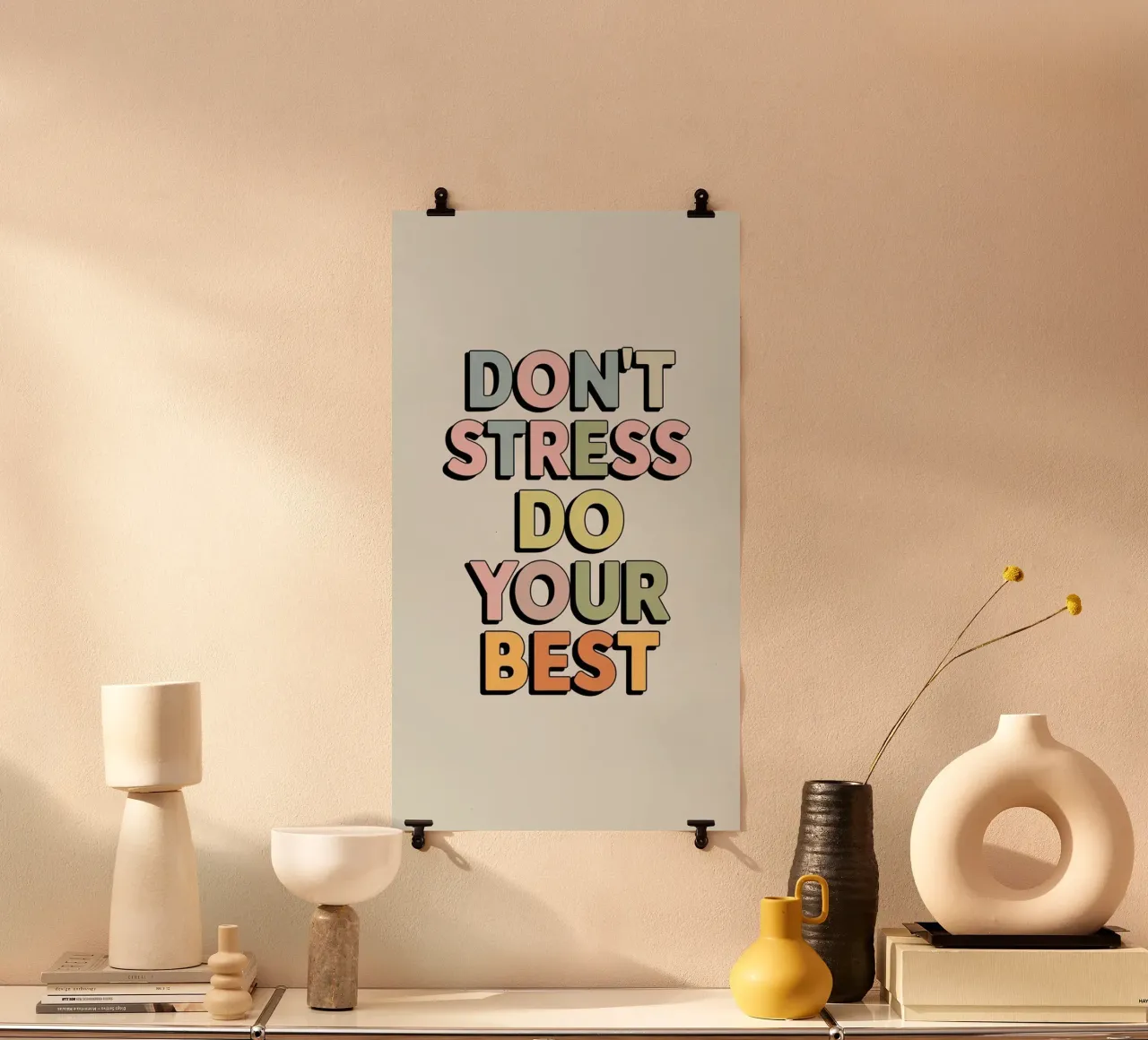 Fare il meglio poster con telaio in alluminio da art quots shop