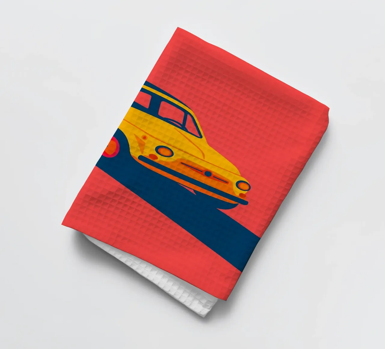 Auto Vintage - L'eleganza grafica di un'auto di culto canovaccio da cucina da JETLAG | affiches voyage