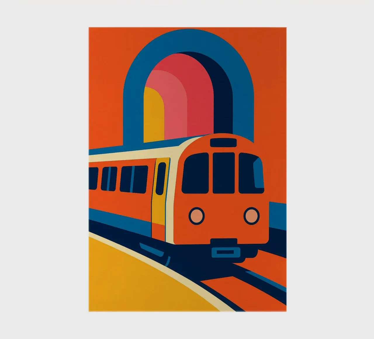 Métro Arches - The stylish pop movement of everyday life notebook by JETLAG | affiches voyage