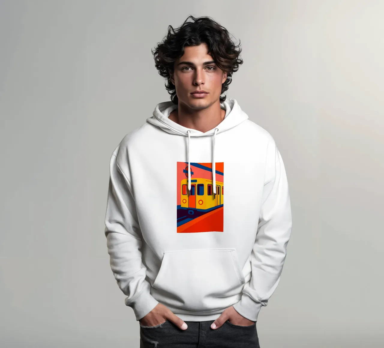 Metro Pop felpa con cappuccio da JETLAG | affiches voyage