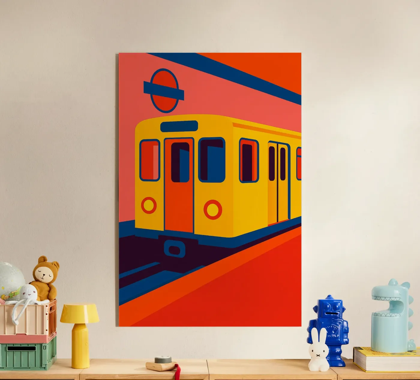 Metro Pop acrylic glass by JETLAG | affiches voyage