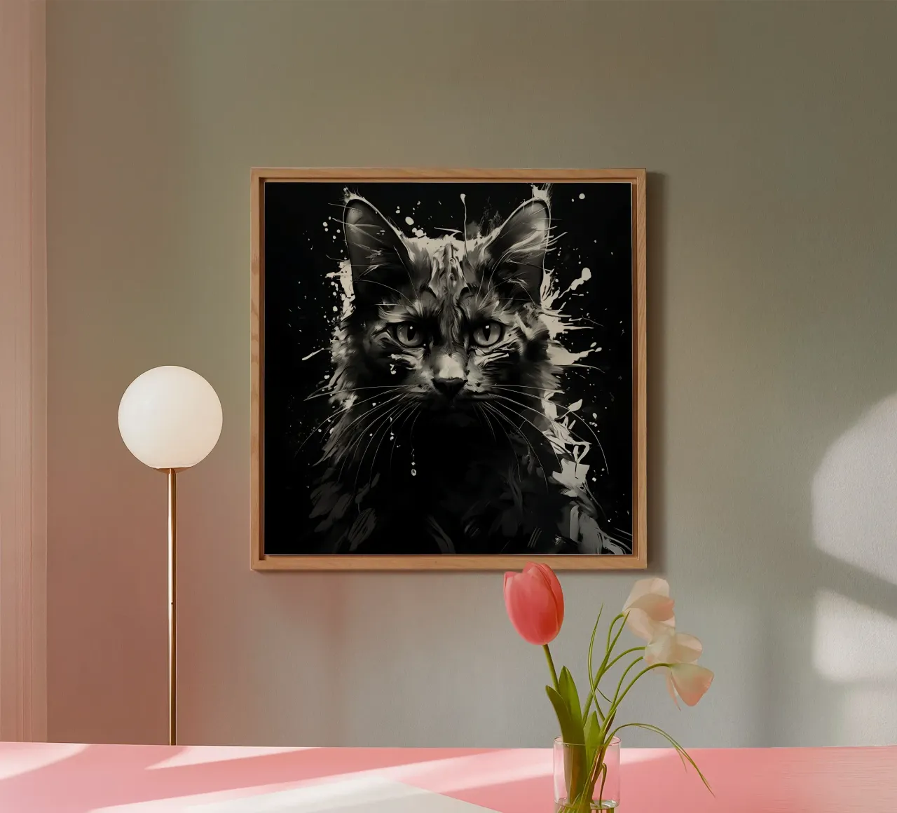 Stile_gatto_I_1 alluminio dibond da Tierisch bunt by LK