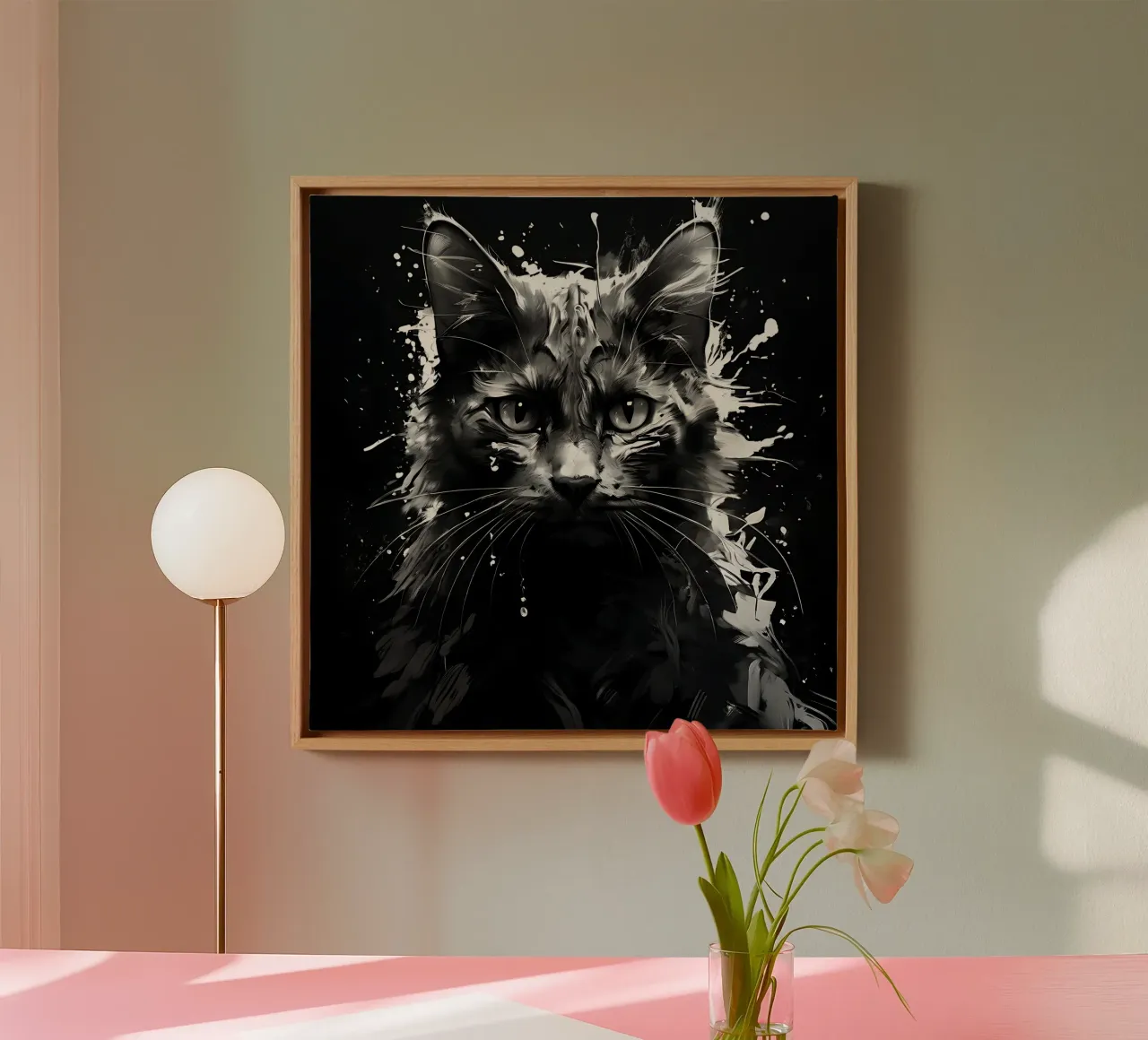 Cat_Style_I_1 canvas by Tierisch bunt by LK