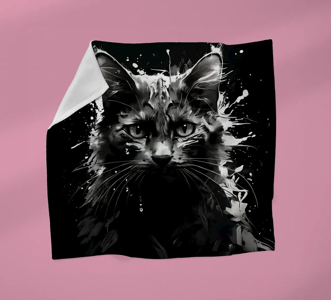 Stile_gatto_I_1 coperta in pile da Tierisch bunt by LK