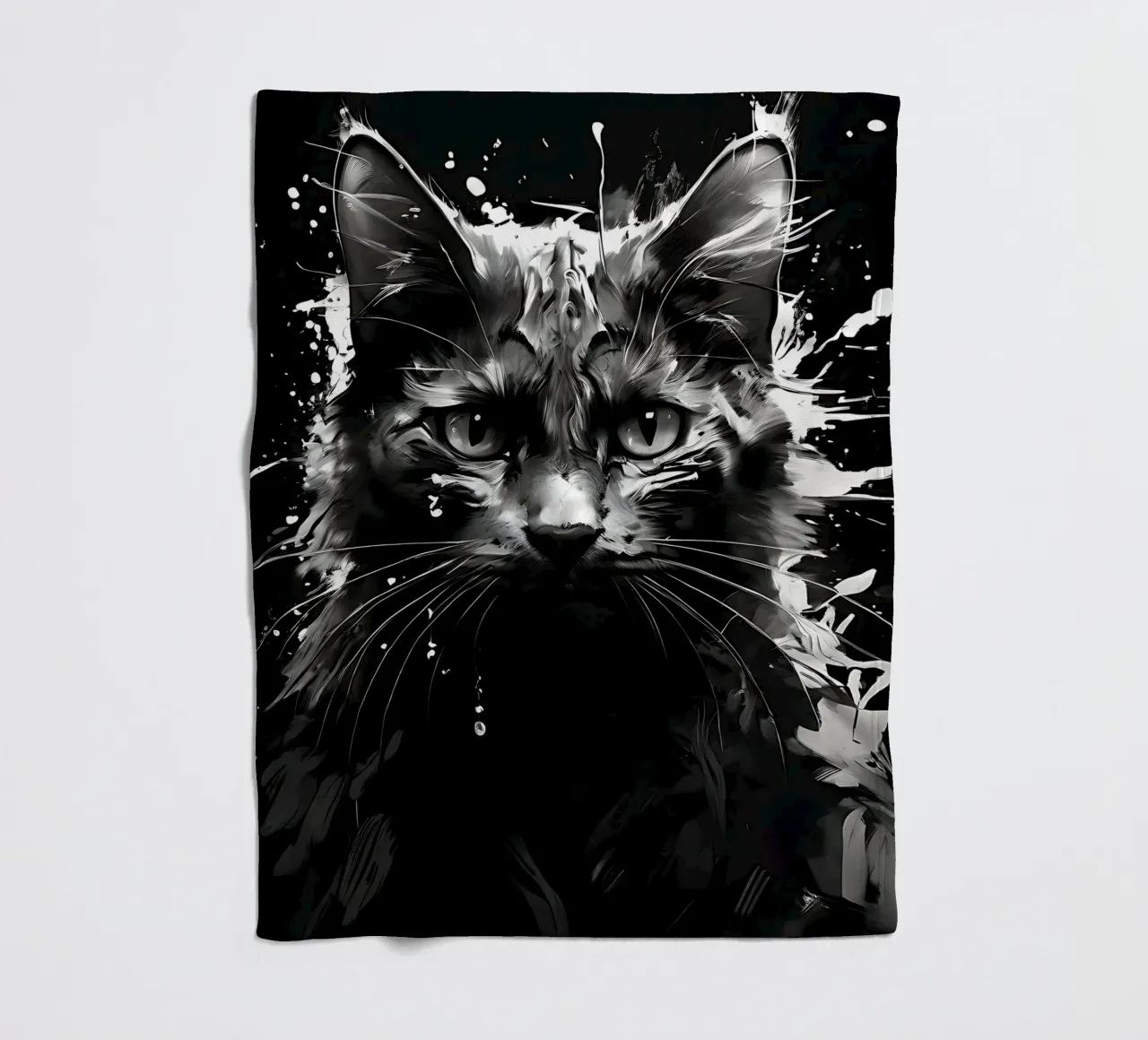 Stile_gatto_I_1 coperta in pile da Tierisch bunt by LK