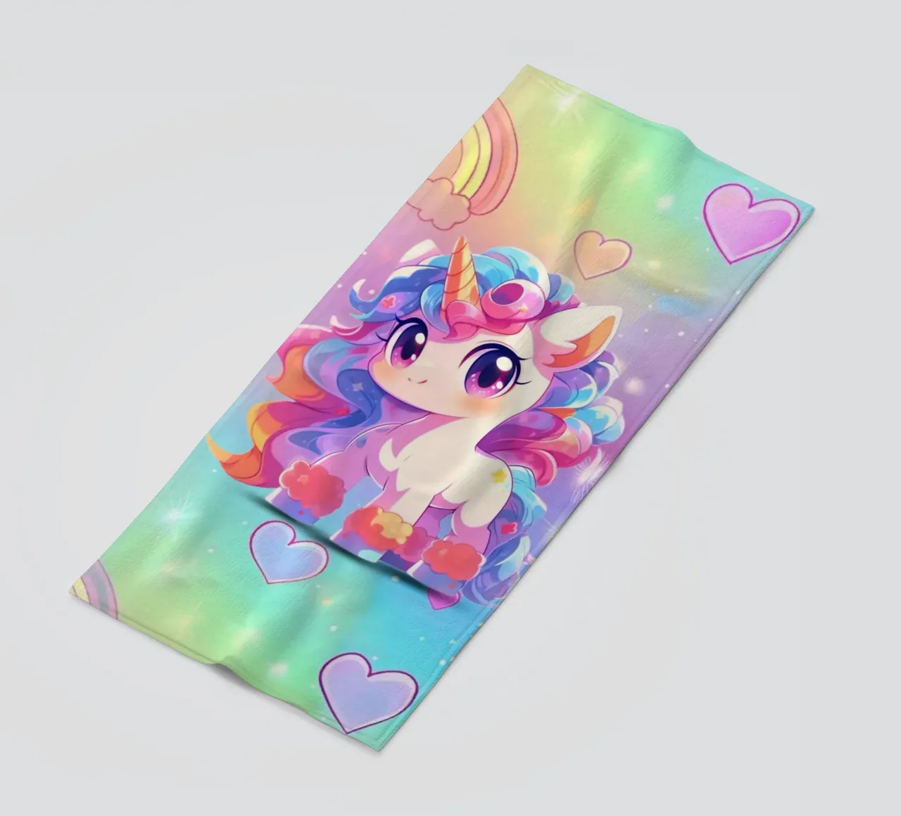 Einhorn Niedlich Strandtuch von Cute Art