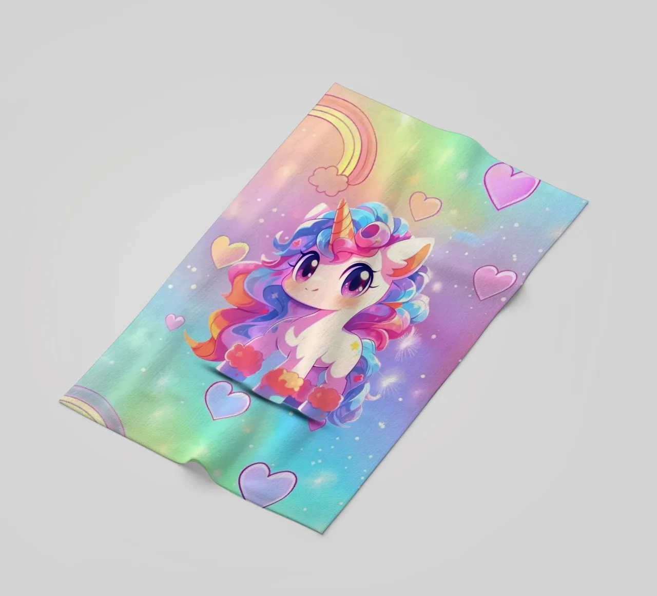 Einhorn Niedlich Strandtuch von Cute Art