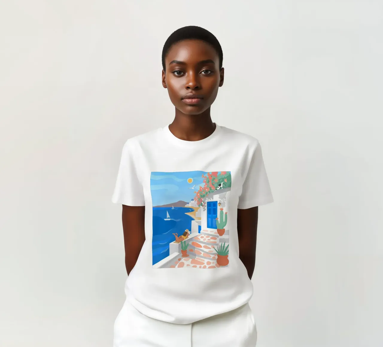 Summer in Greece T-Shirt von PetrArts