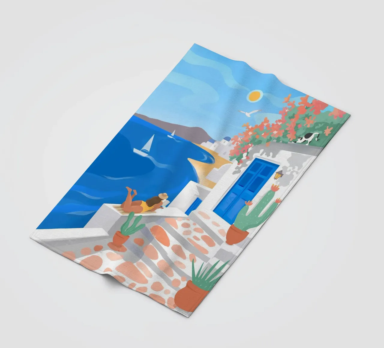 Summer in Greece coperta in pile da PetrArts