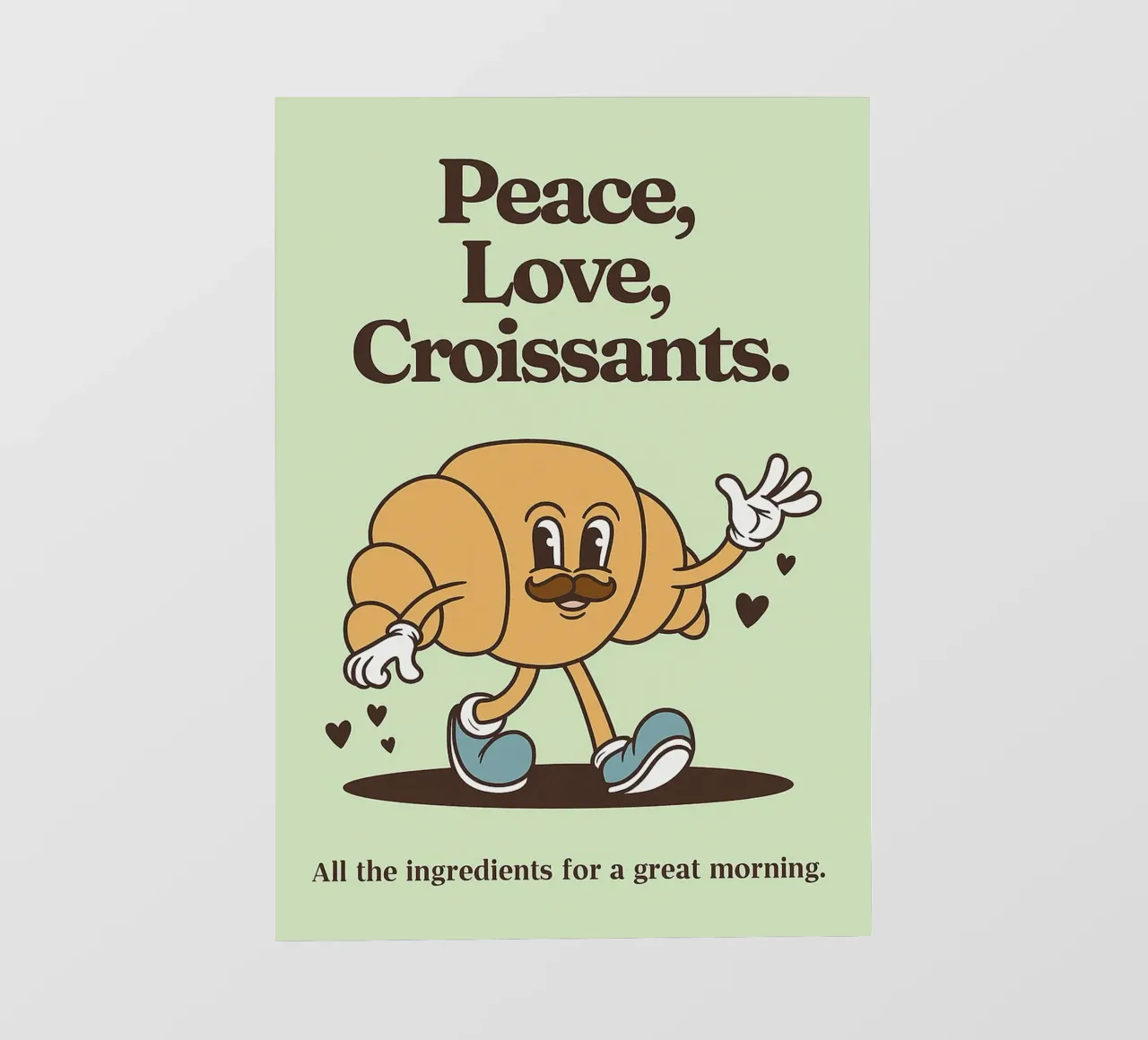 Croissant Pace e Amore telo in pvc da oneroad