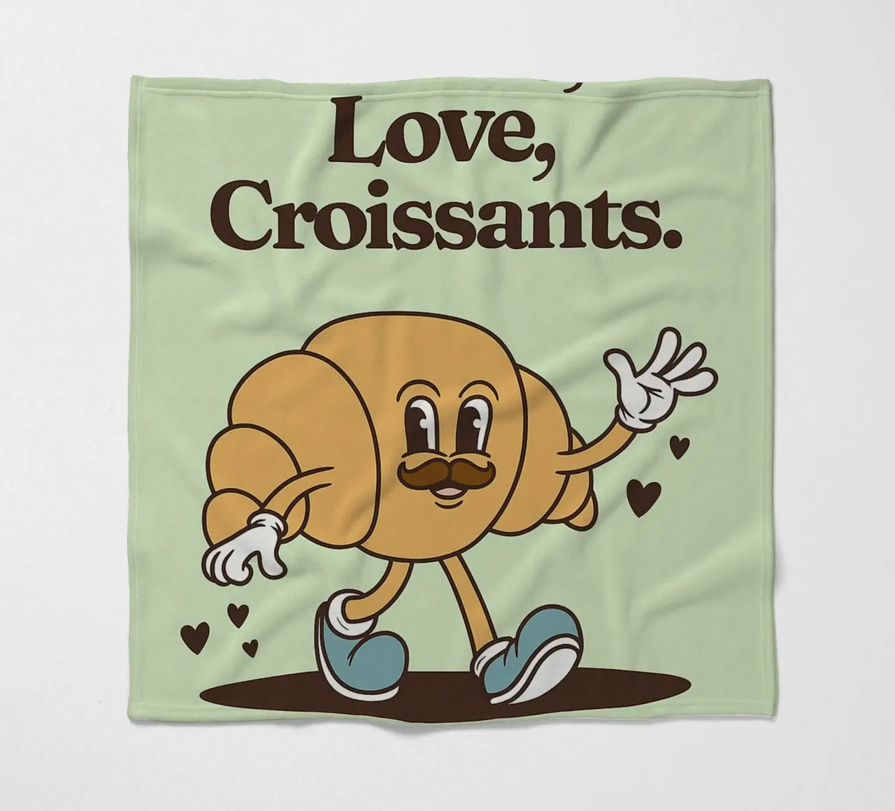 Croissant Pace e Amore coperta in pile da oneroad