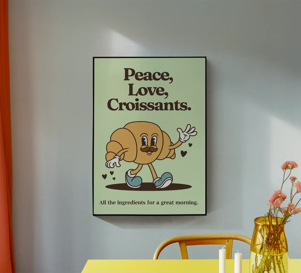 Croissant Pace e Amore plexiglass da oneroad