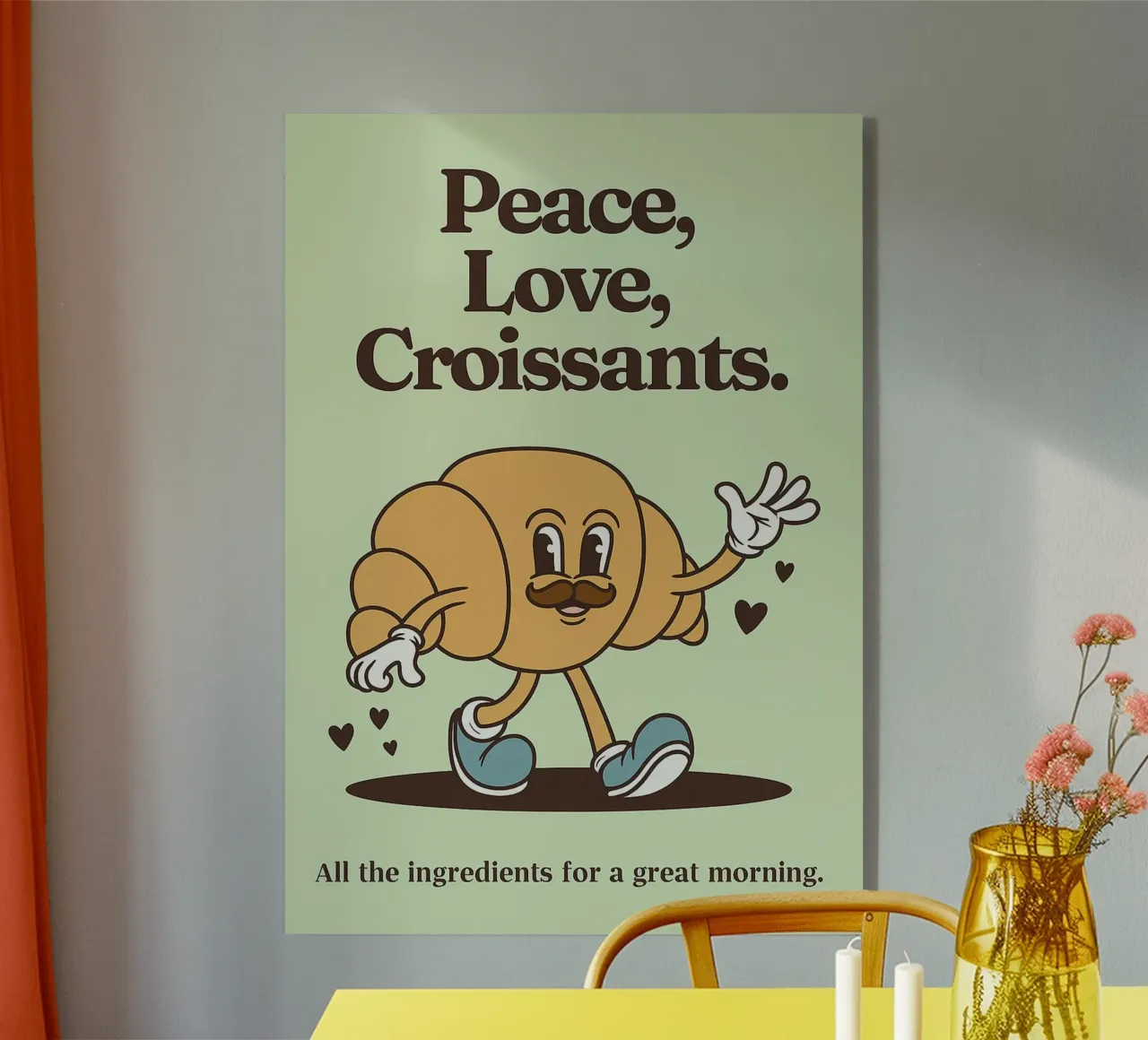 Croissant Pace e Amore plexiglass da oneroad