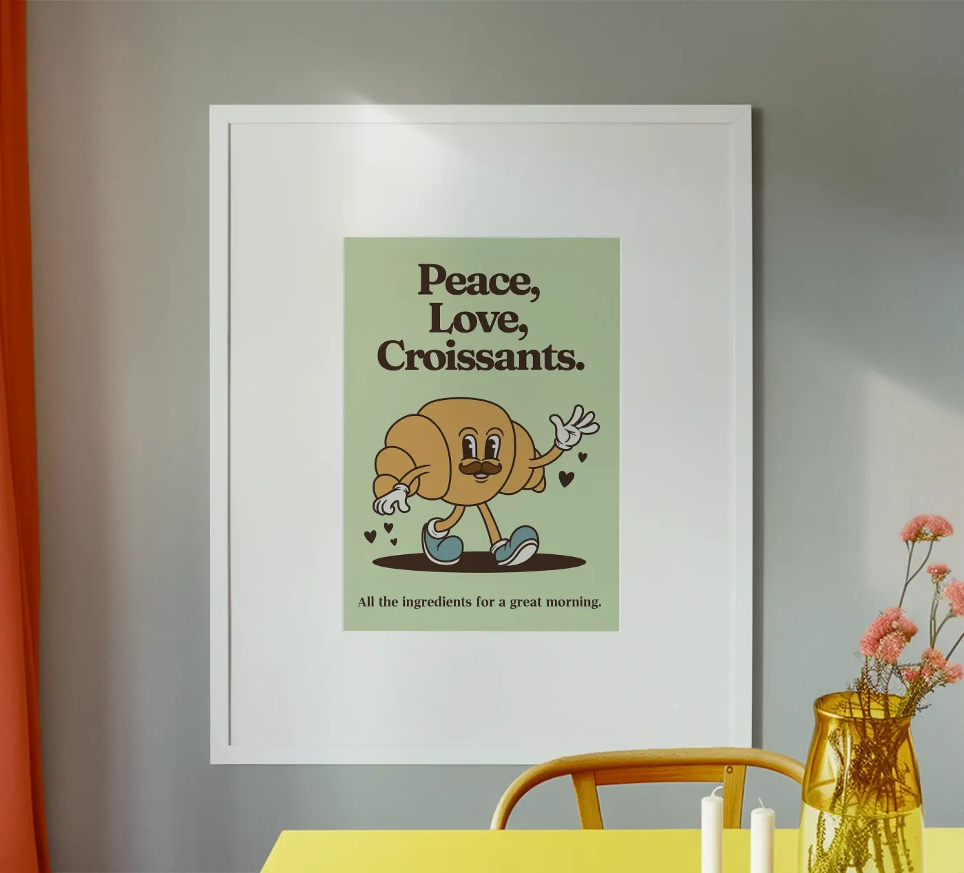 Croissant Pace e Amore poster da oneroad