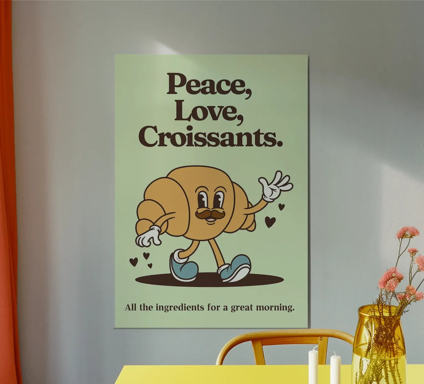 Croissant Pace e Amore poster da oneroad