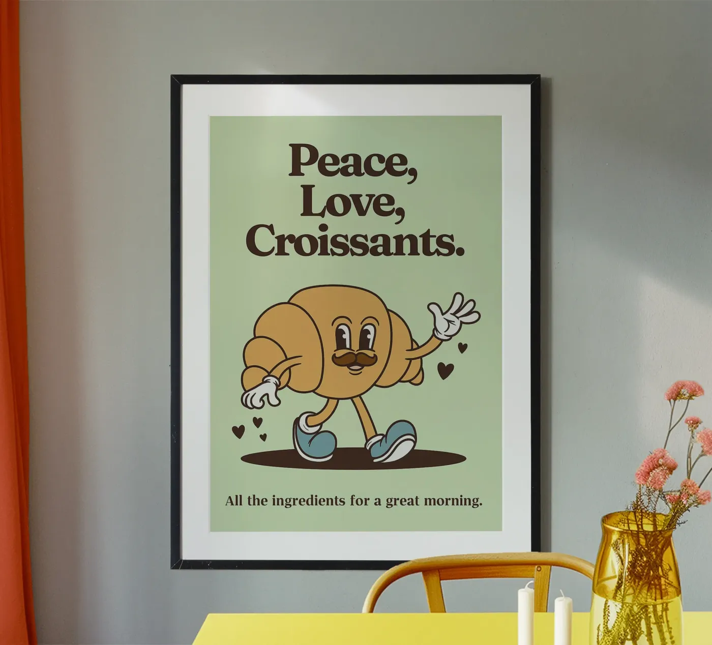Croissant Pace e Amore poster da oneroad