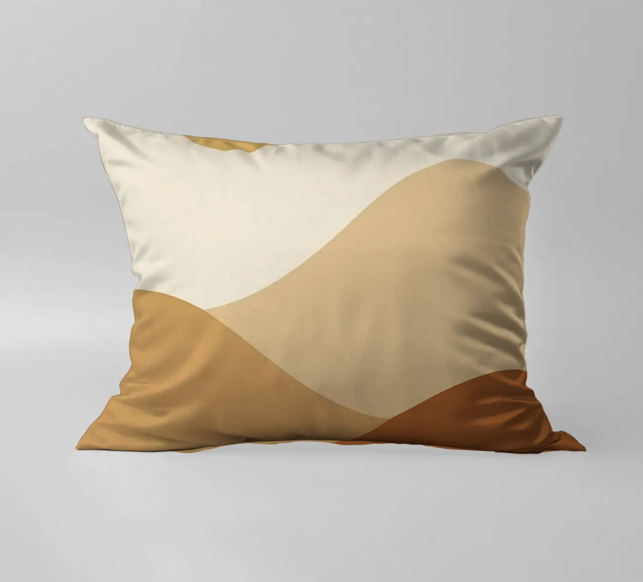 Minimal Desert - Serenità dorata per la vostra parete cuscino da Affiches Soleil & Déco Lumineuse – Sunny