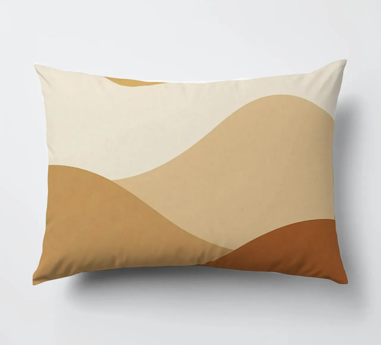 Minimal Desert - Serenità dorata per la vostra parete cuscino da Affiches Soleil & Déco Lumineuse – Sunny