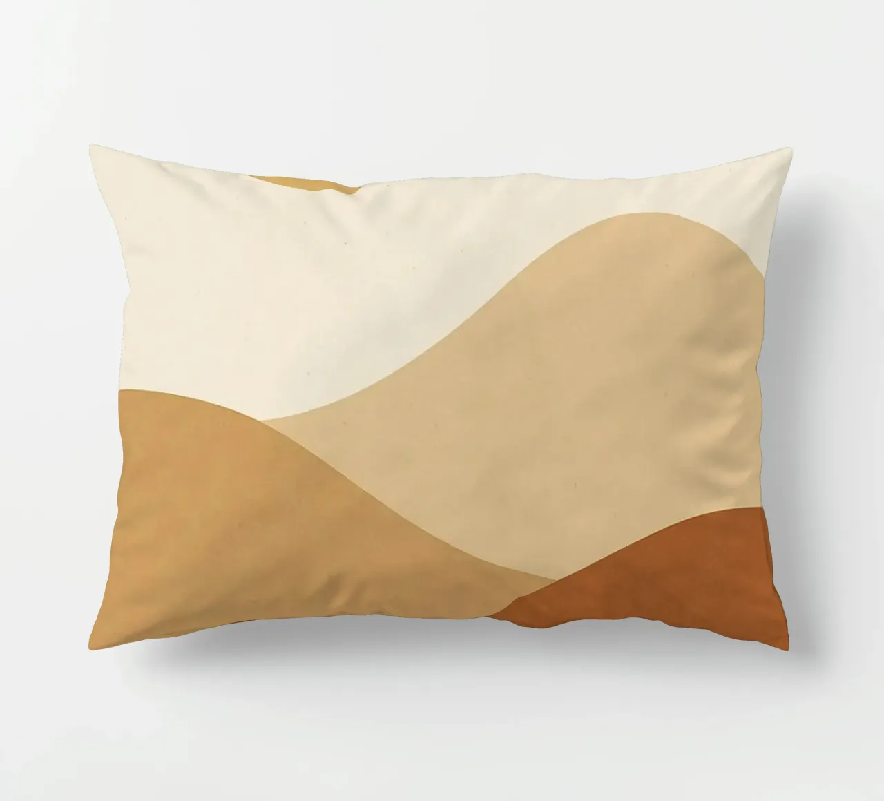 Minimal Desert - Serenità dorata per la vostra parete cuscino da Affiches Soleil & Déco Lumineuse – Sunny