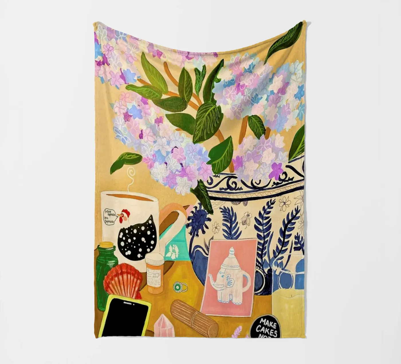 Random Stuff coperta in pile da Paloma Kua