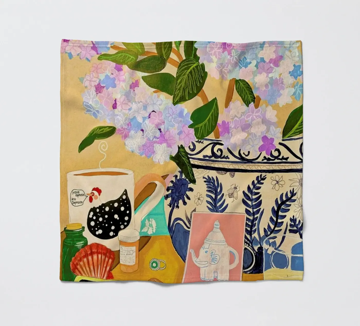 Random Stuff coperta in pile da Paloma Kua