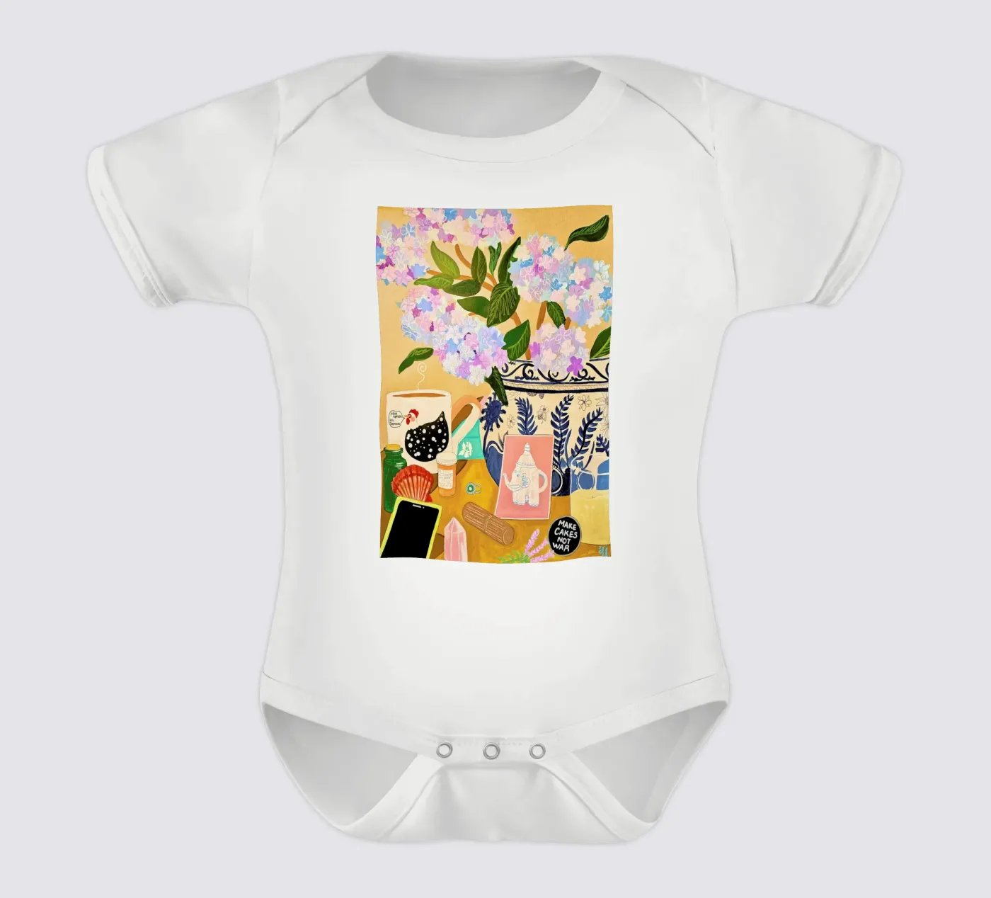 Random Stuff babyrompertje korte mouwen van Paloma Kua