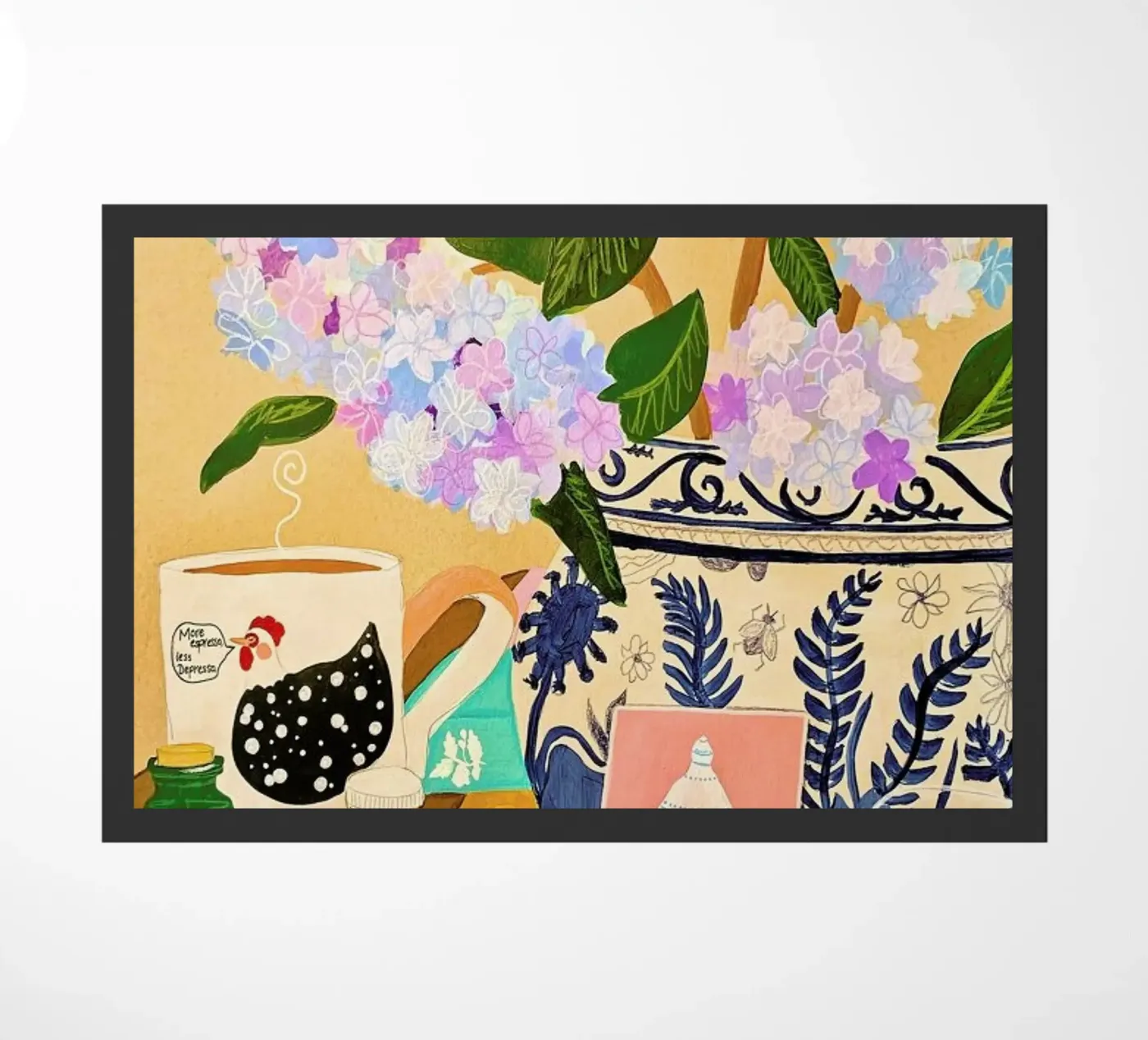 Random Stuff doormat by Paloma Kua