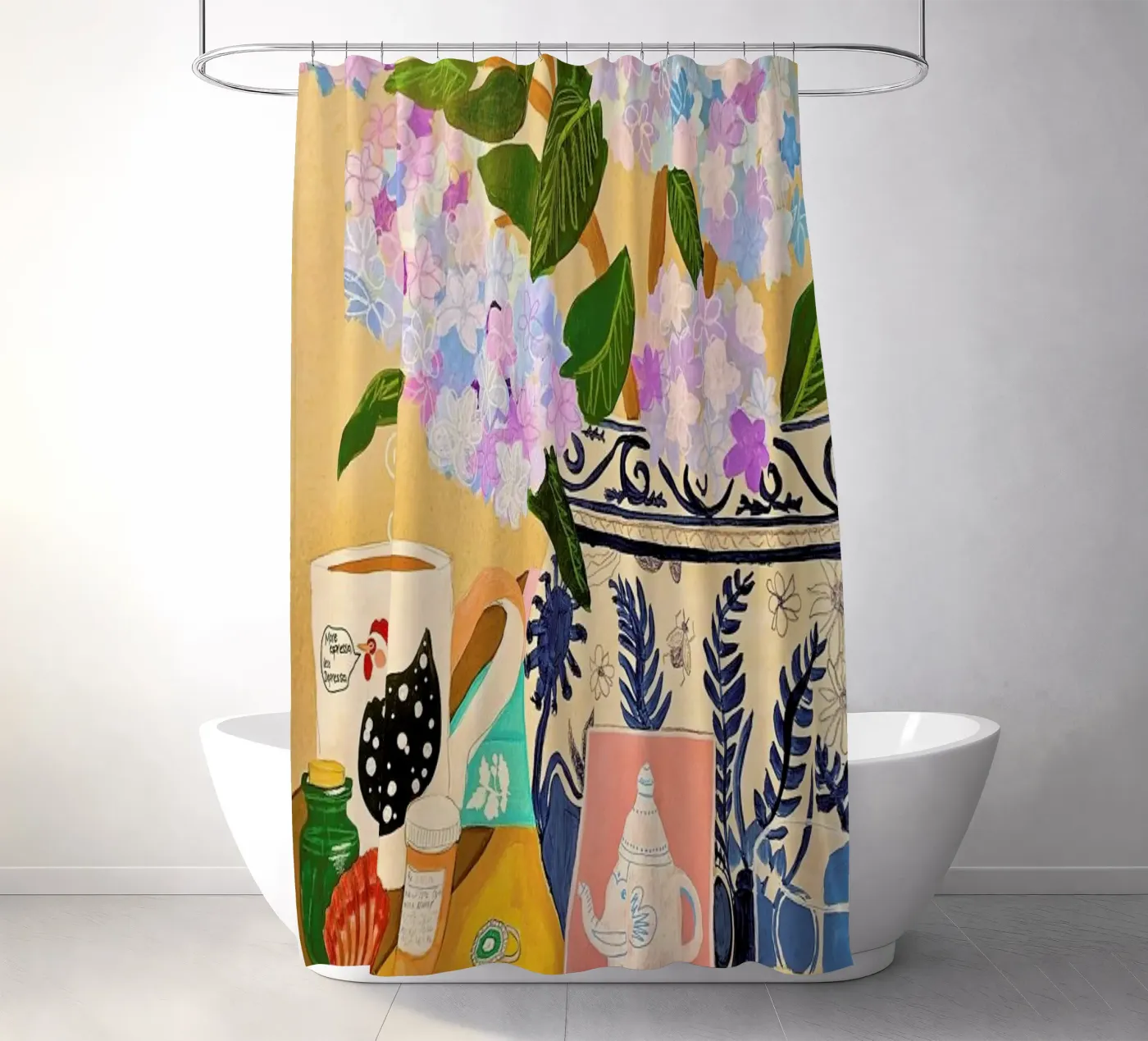 Random Stuff Duschvorhang von Paloma Kua