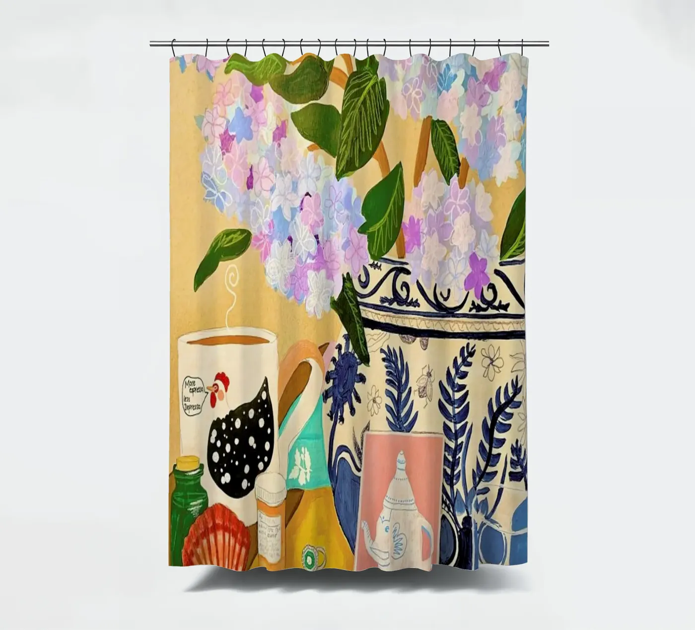 Random Stuff Duschvorhang von Paloma Kua