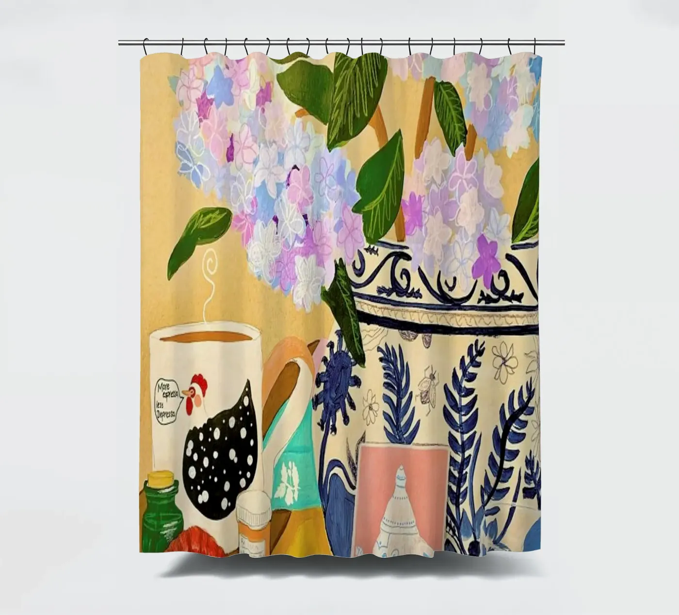 Random Stuff Duschvorhang von Paloma Kua