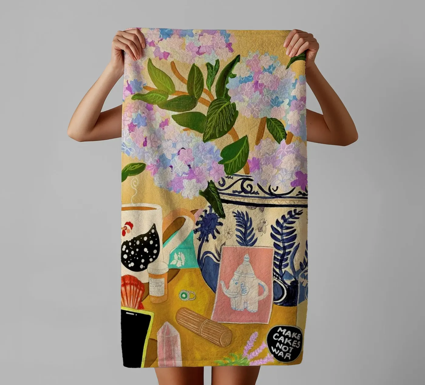 Random Stuff towel by Paloma Kua