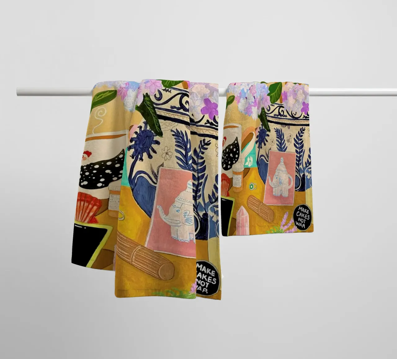 Random Stuff towel by Paloma Kua