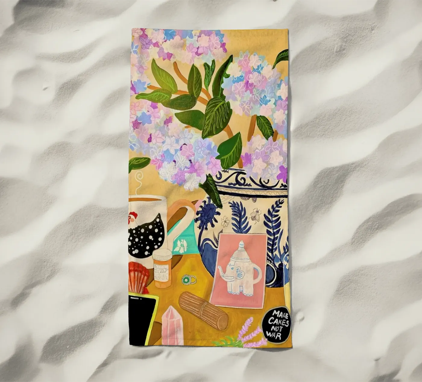 Random Stuff beach towel by Paloma Kua