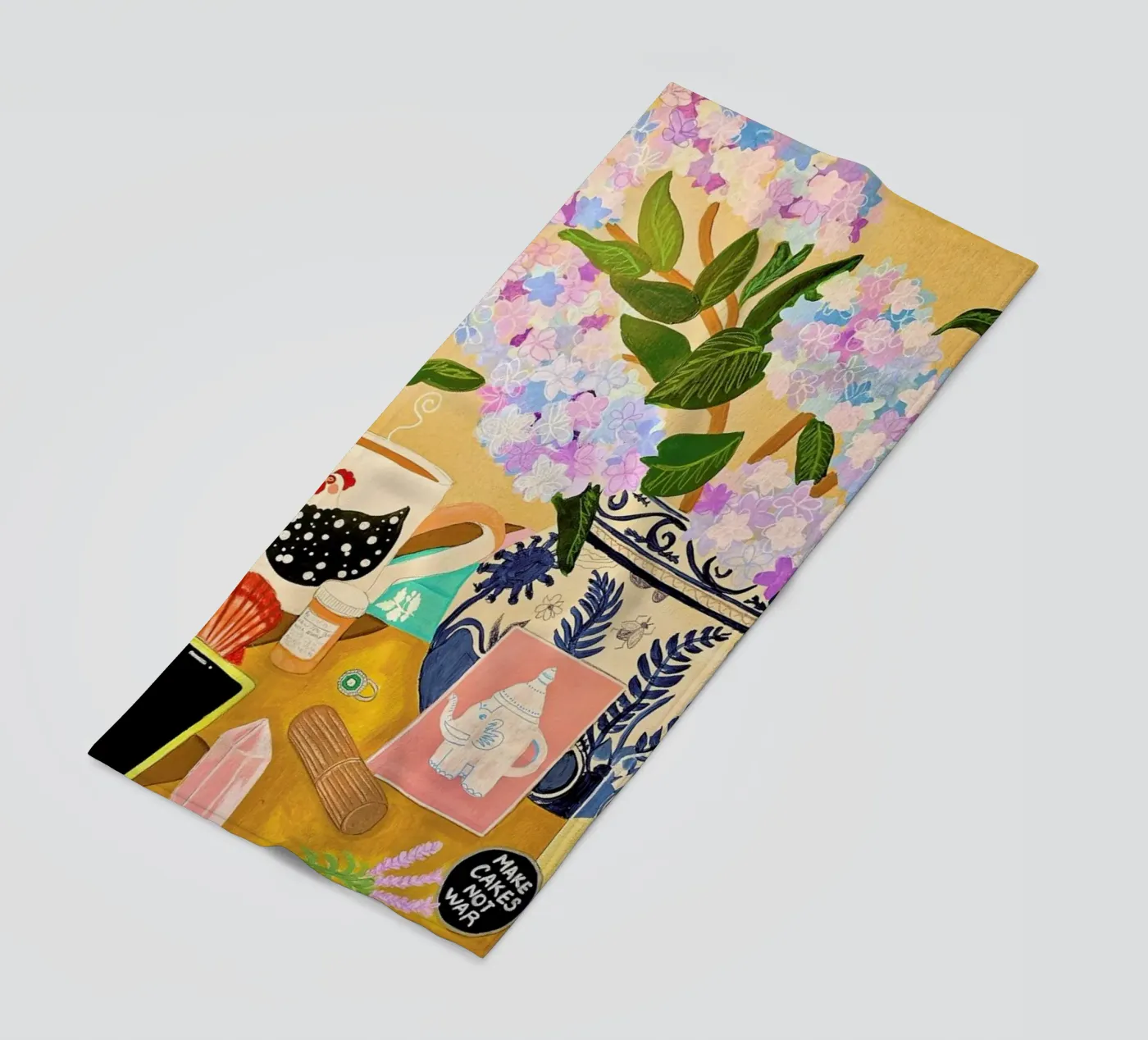 Random Stuff beach towel by Paloma Kua