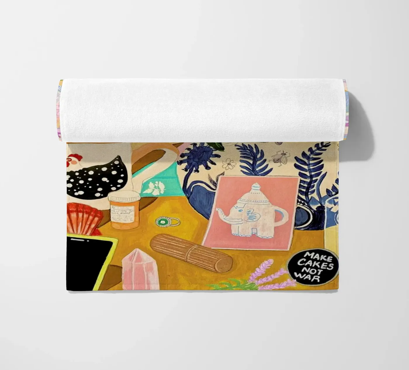 Random Stuff beach towel by Paloma Kua