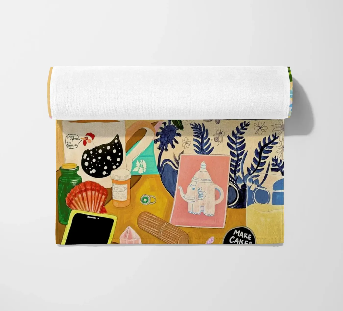 Random Stuff beach towel by Paloma Kua