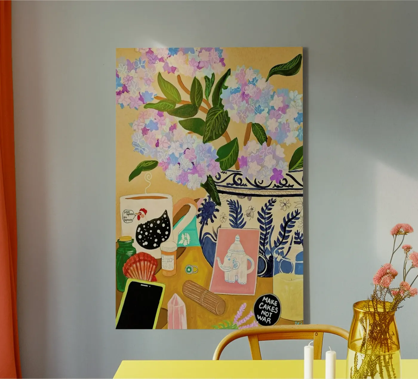 Random Stuff canvas by Paloma Kua