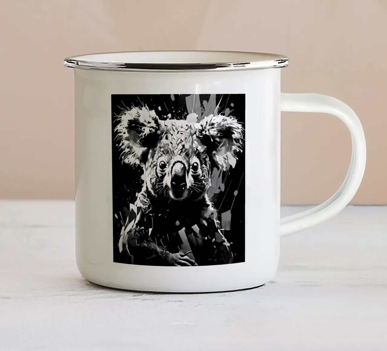Koala_Stile_I_1 tazza in smalto da Tierisch bunt by LK