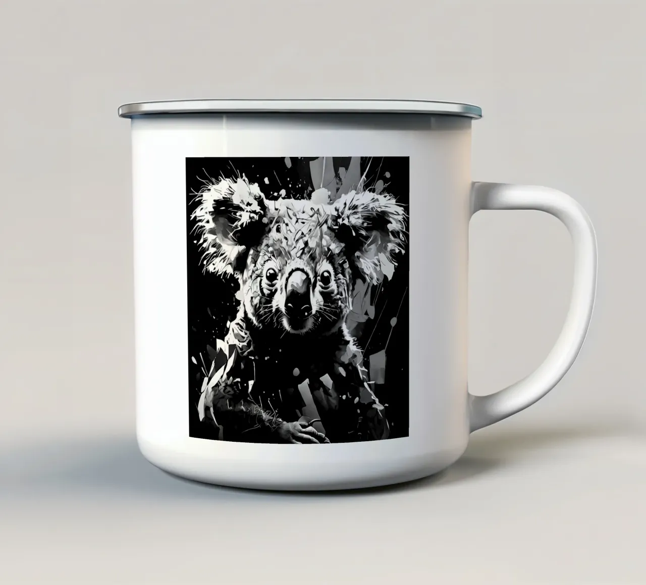 Koala_Stile_I_1 tazza in smalto da Tierisch bunt by LK