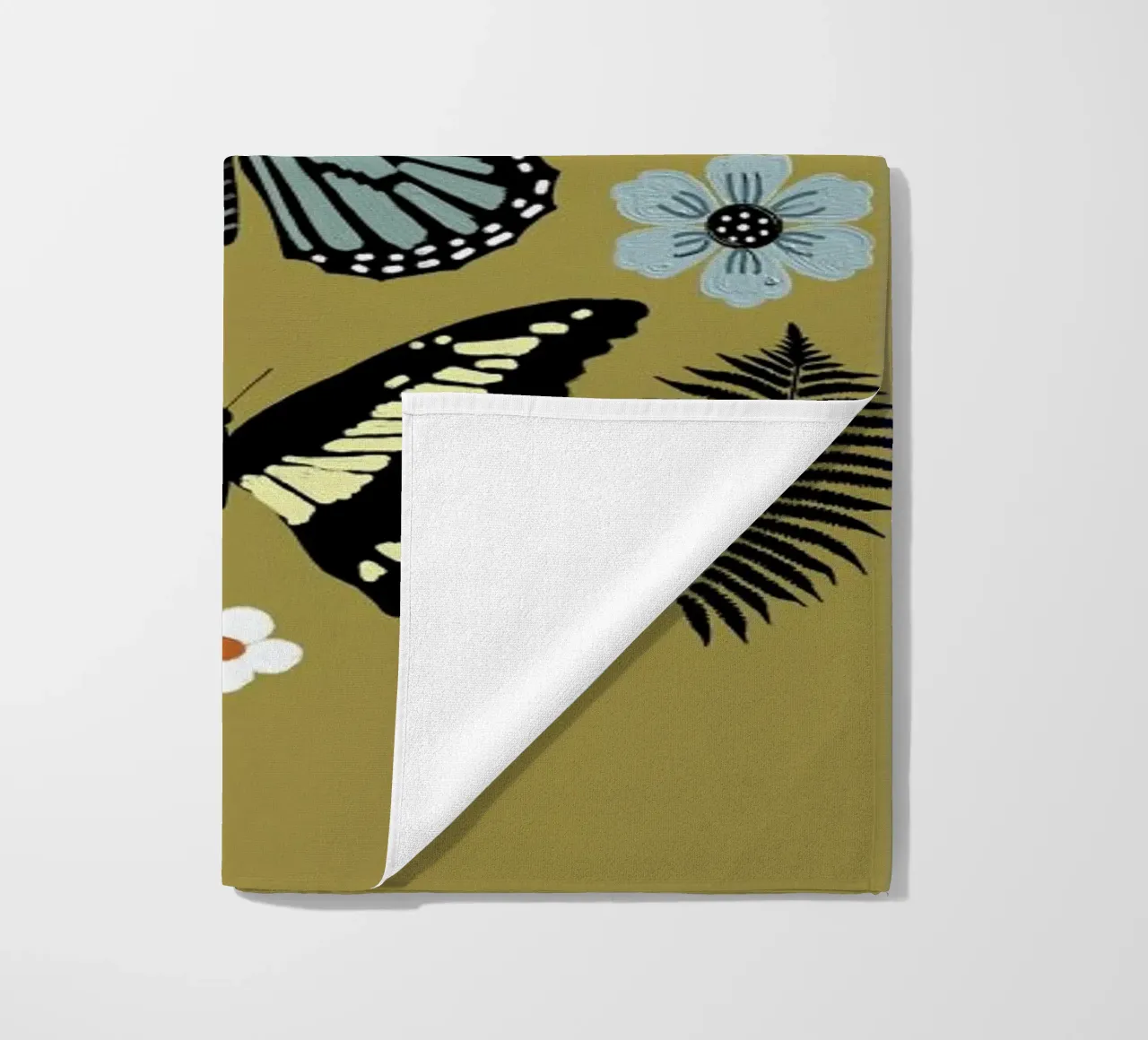 Butterflies Totem1 beach towel by cafelab