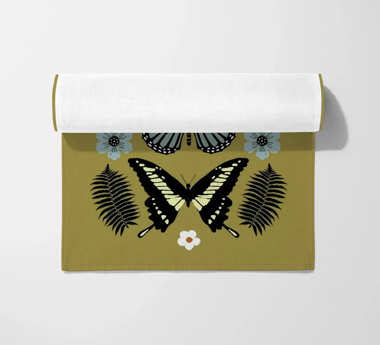 Butterflies Totem1 beach towel by cafelab