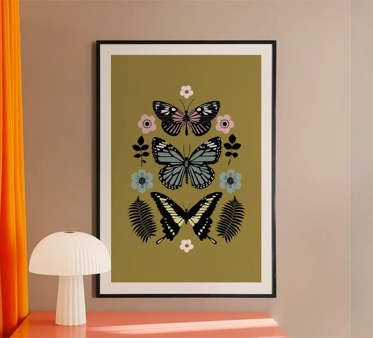 Butterflies Totem1 hahnemühle by cafelab