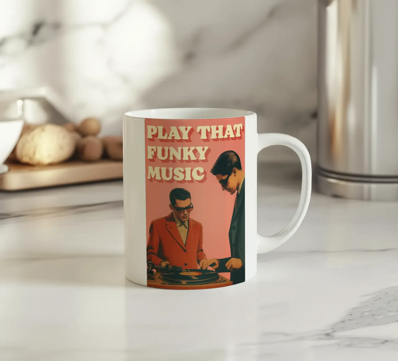 Jouez cette musique funky DJ mug en céramique de oneroad