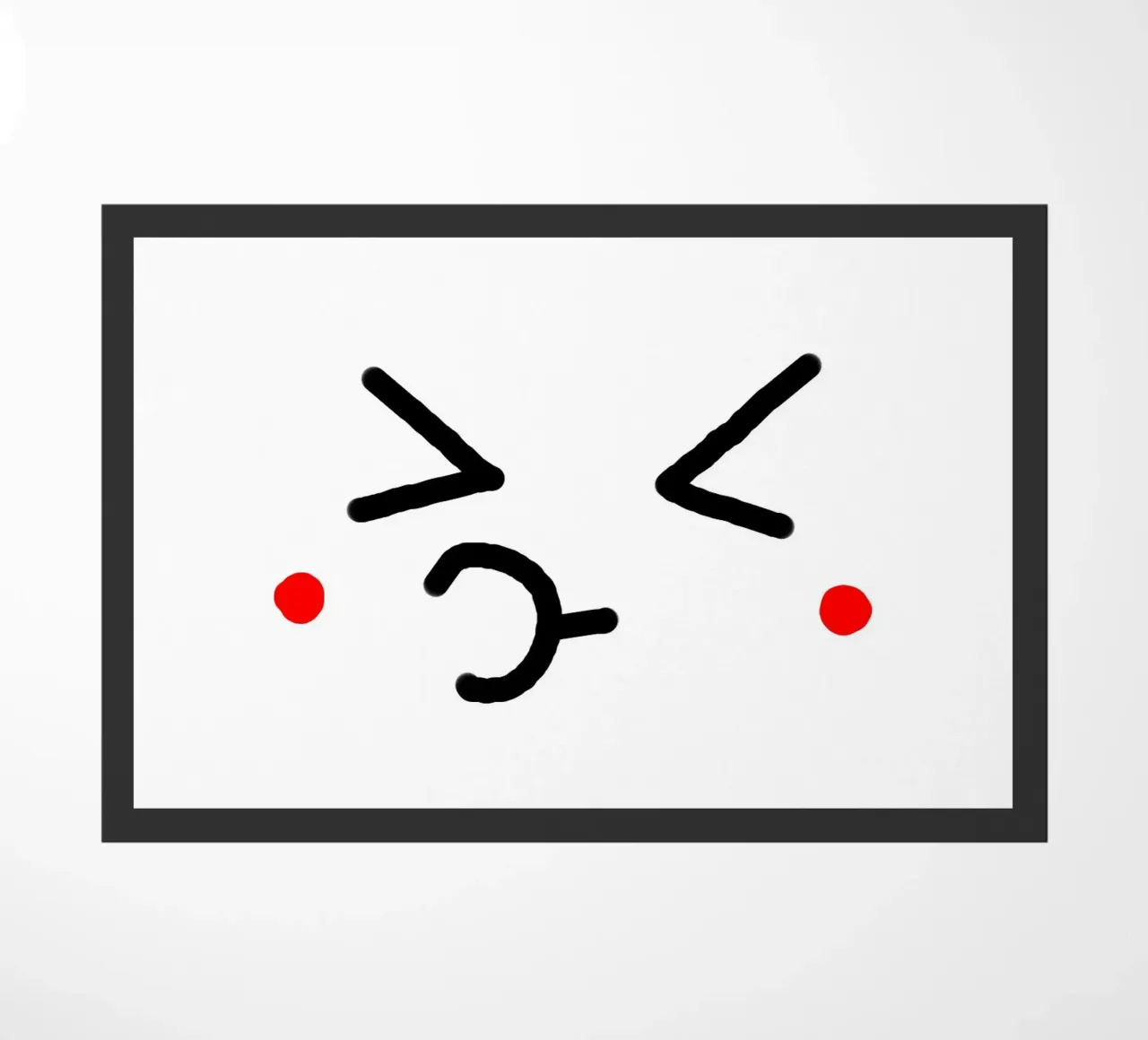 kawaii emoji cute face felpudo de Robert W Wakefield