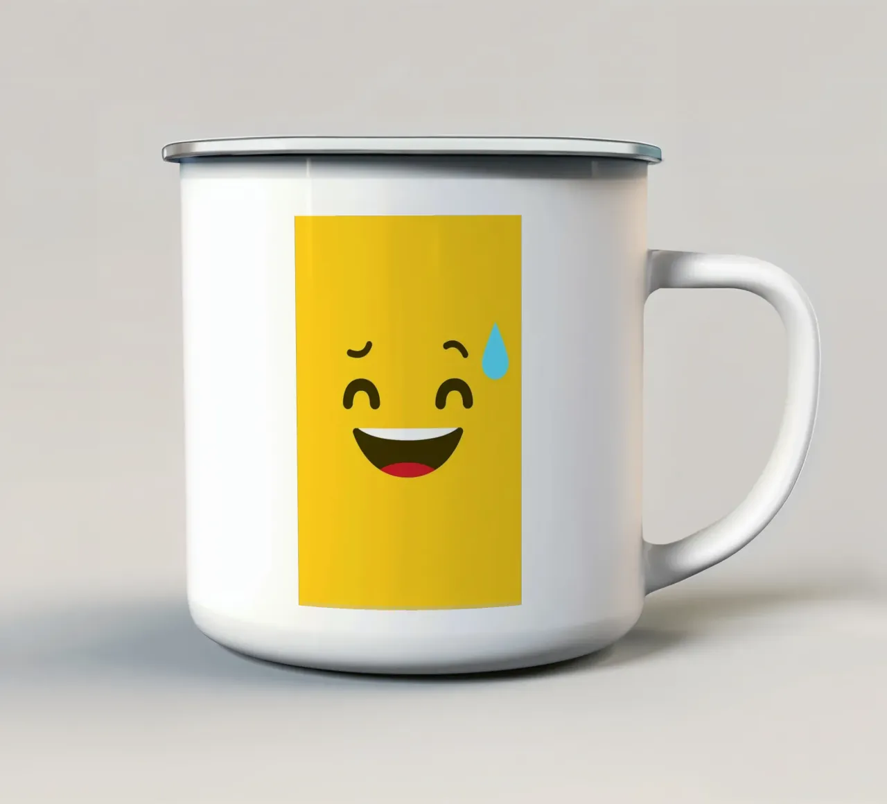 emoji del sorriso tazza in smalto da Robert W Wakefield