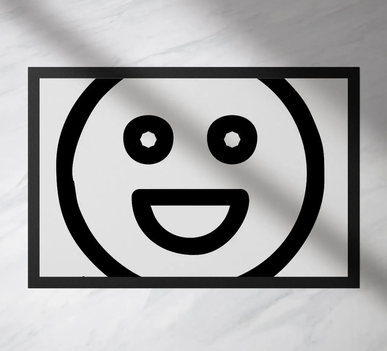 faccina sorridente emoji di felicità zerbino da Robert W Wakefield